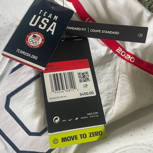 $450 MEN S M L XL Nike Team USA Windrunner Medal Stand Jacket Olympic CK4552-100 - Picture 2 of 11